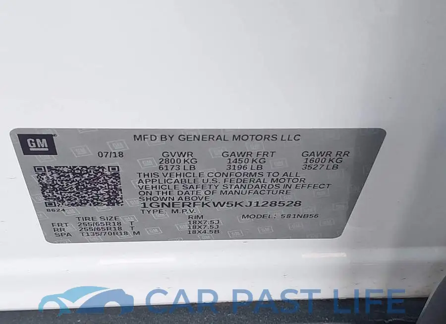 1GNERFKW5KJ128528# 9