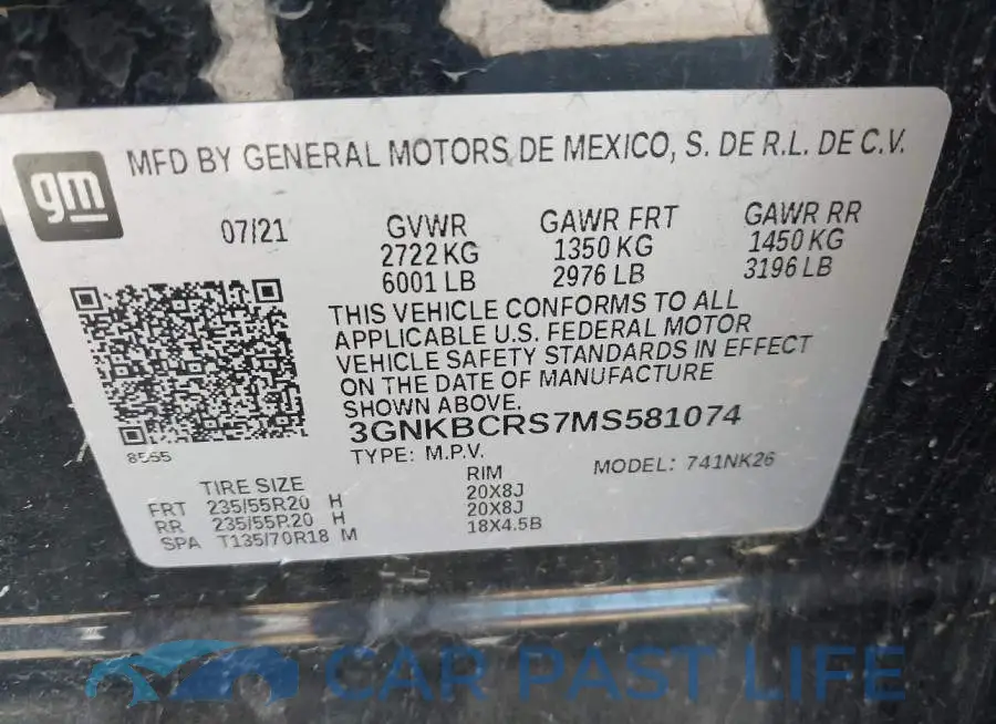 3GNKBCRS7MS581074# 9
