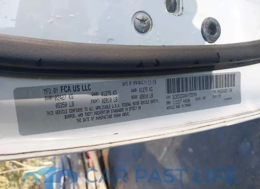 2C3CDZGGXKH759704# 9