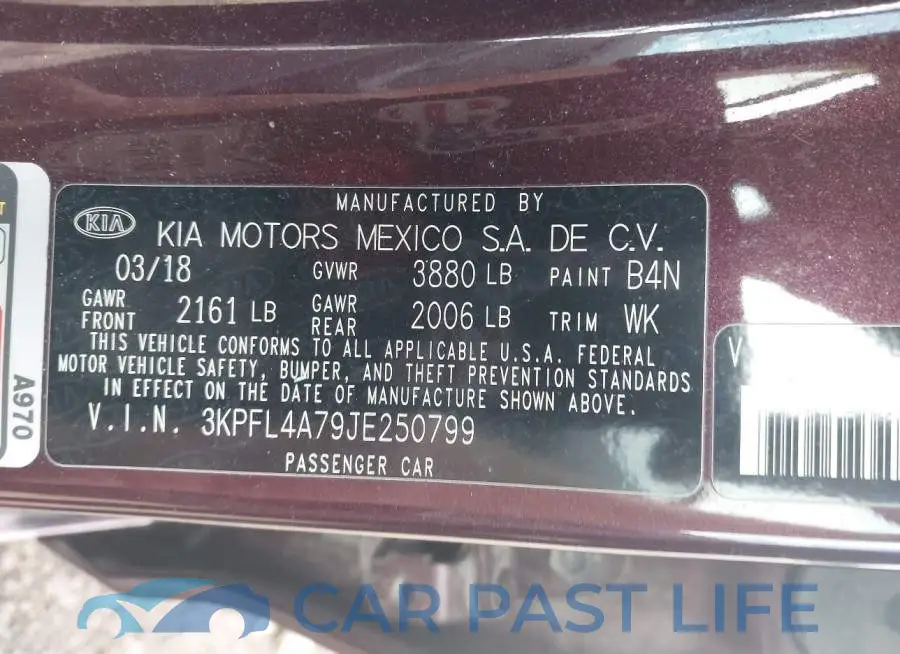 3KPFL4A79JE250799# 9