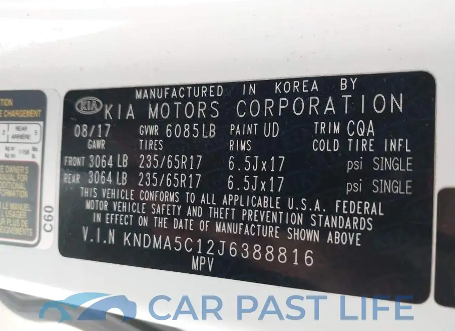 KNDMA5C12J6388816# 9