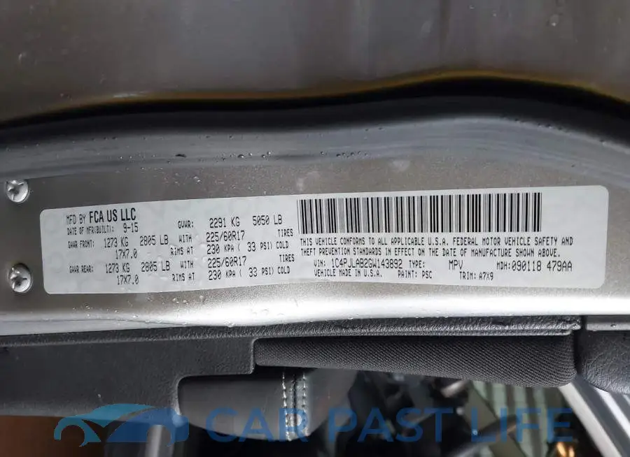 1C4PJLAB2GW143892# 9
