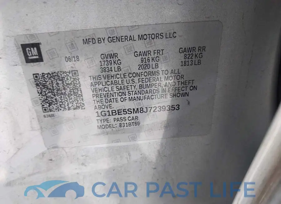 1G1BE5SM8J7239353# 9