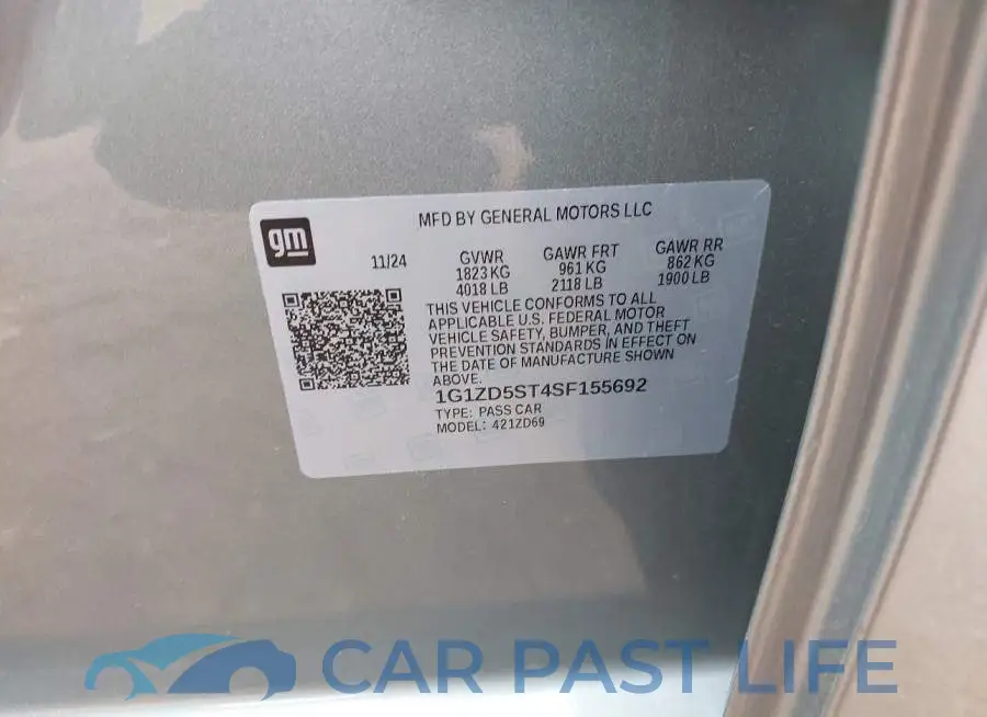 1G1ZD5ST4SF155692# 9