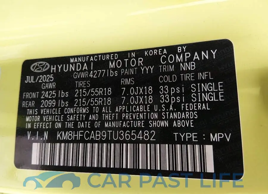 KM8HFCAB9TU365482# 9