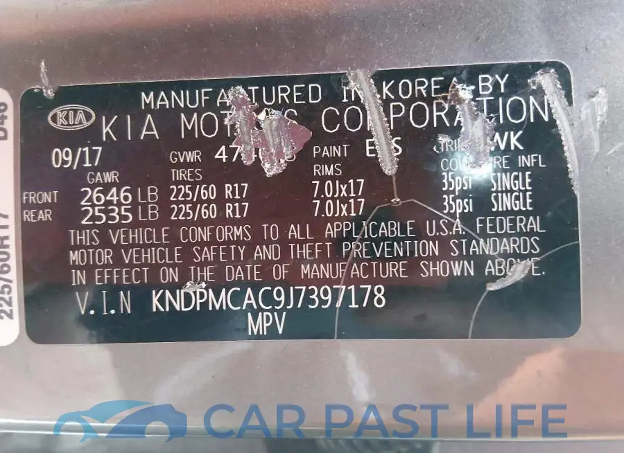 KNDPMCAC9J7397178# 9
