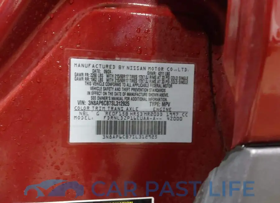 3N8AP6CB7SL312925# 9