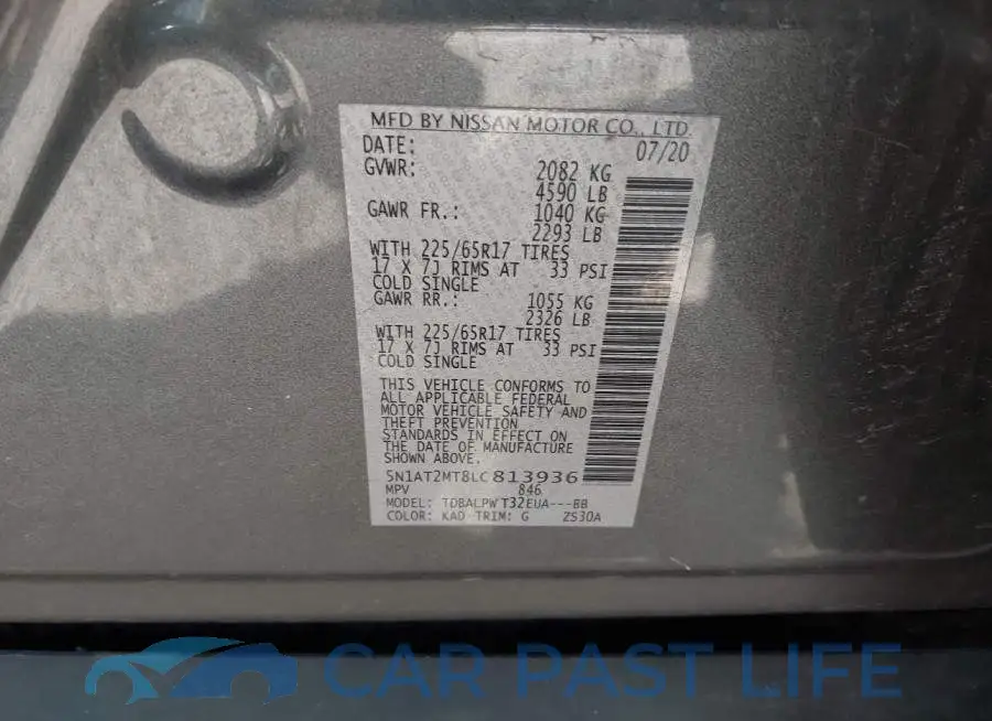 5N1AT2MT8LC813936# 9
