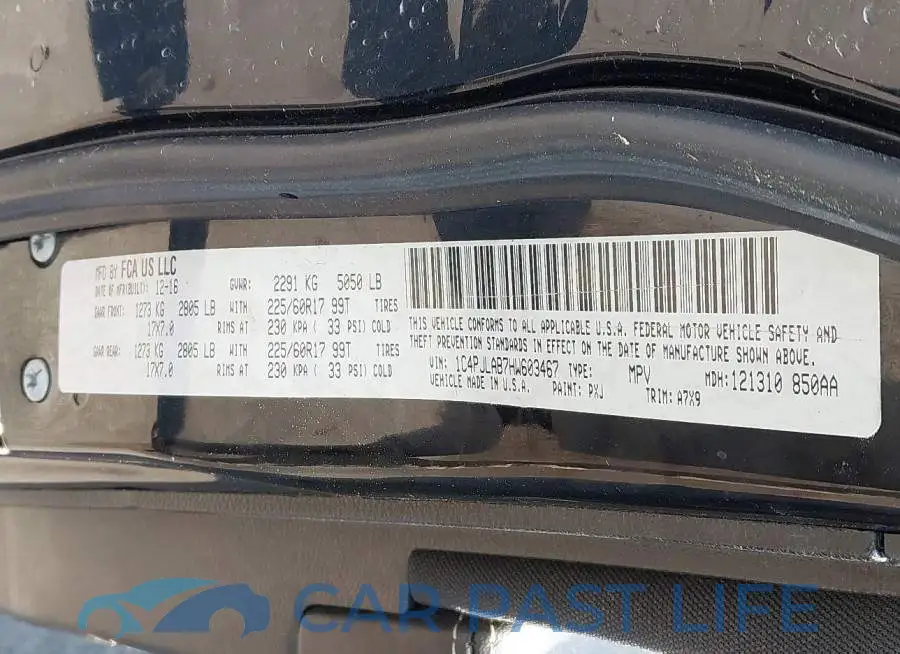 1C4PJLAB7HW603467# 9