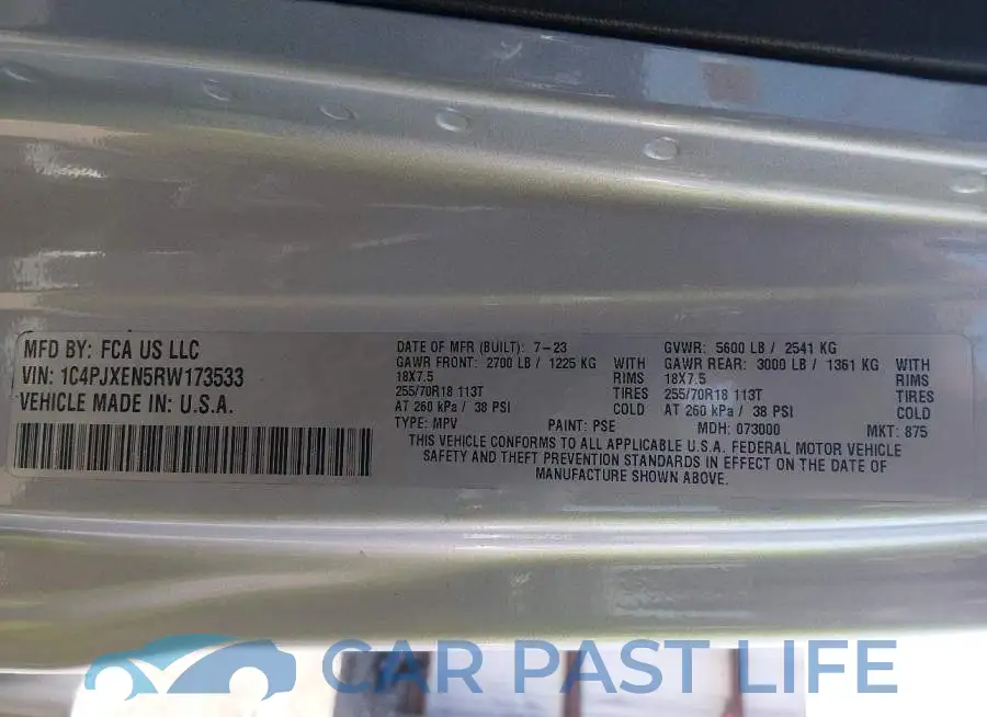 1C4PJXEN5RW173533# 9