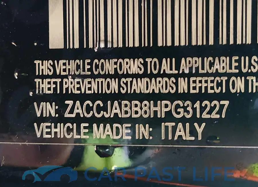 ZACCJABB8HPG31227# 9