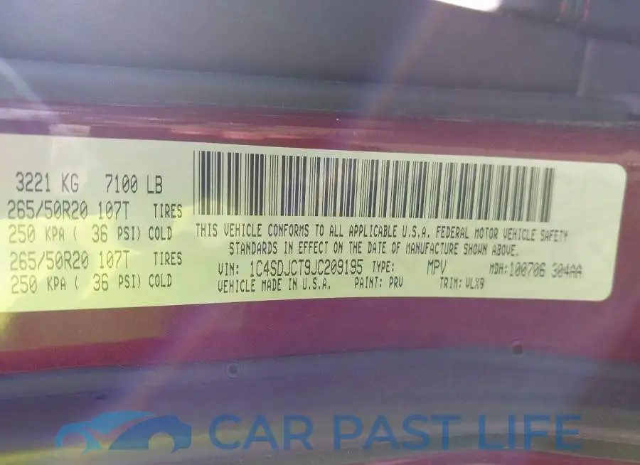 1C4SDJCT9JC209195# 9