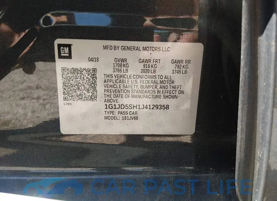 1G1JD5SH1J4129358# 9