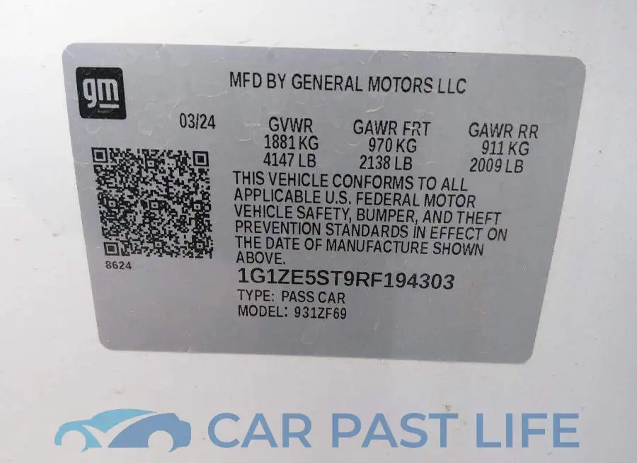 1G1ZE5ST9RF194303# 9