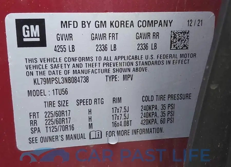 KL79MPSL3NB084738# 9