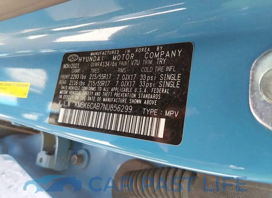 KM8K6CAB7NU856299# 9