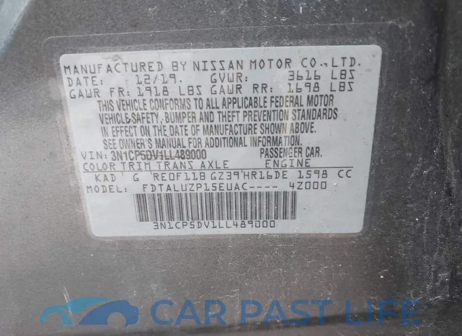 3N1CP5DV1LL489000# 9
