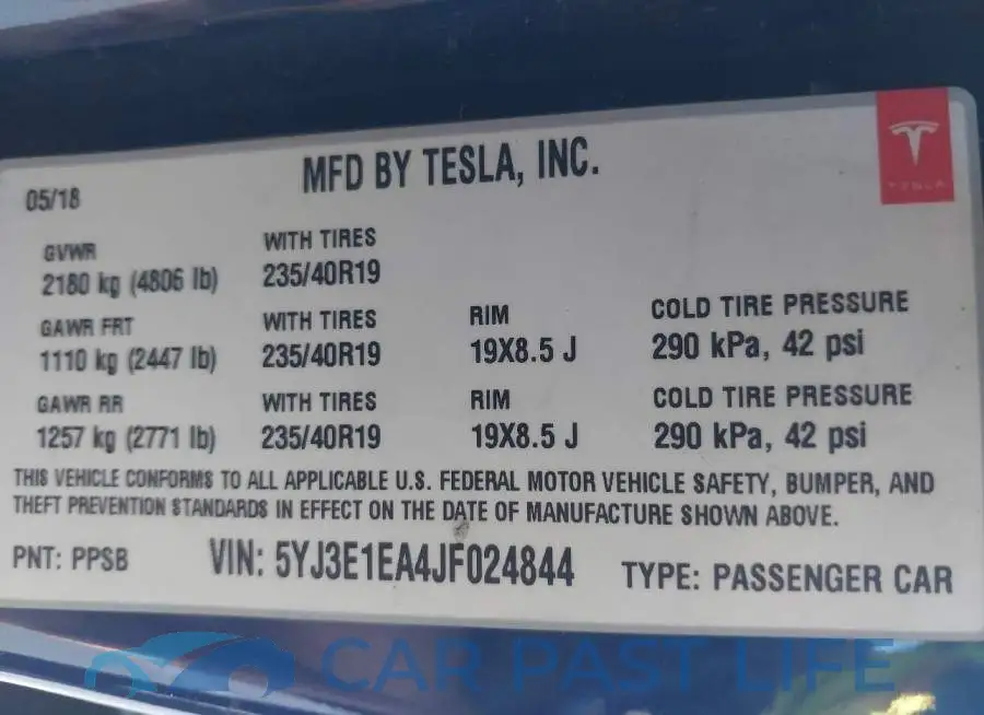 5YJ3E1EA4JF024844# 9