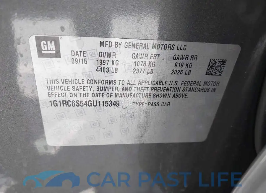1G1RC6S54GU115349# 9