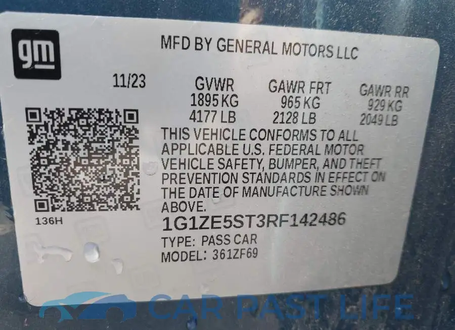 1G1ZE5ST3RF142486# 9