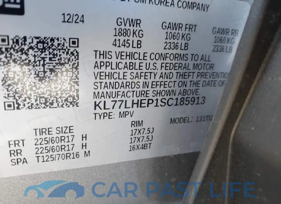 KL77LHEP1SC185913# 9