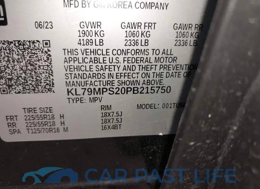 KL79MPS20PB215750# 9