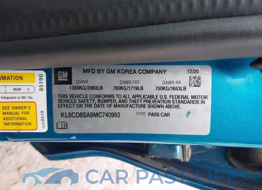 KL8CD6SA9MC740993# 8