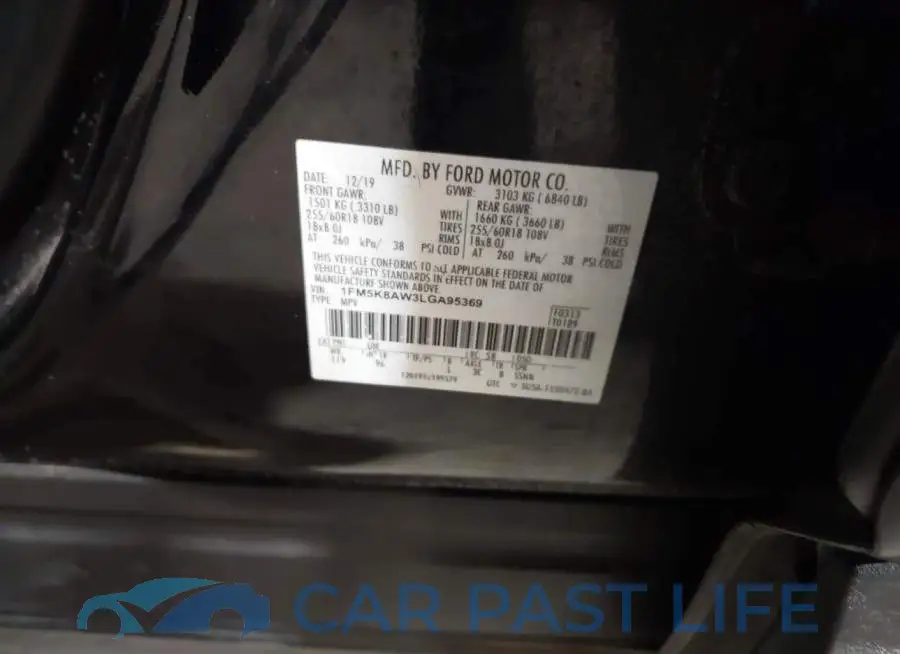 1FM5K8AW3LGA95369# 9