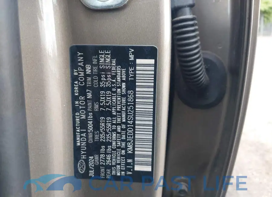 KM8JEDD14SU251868# 9