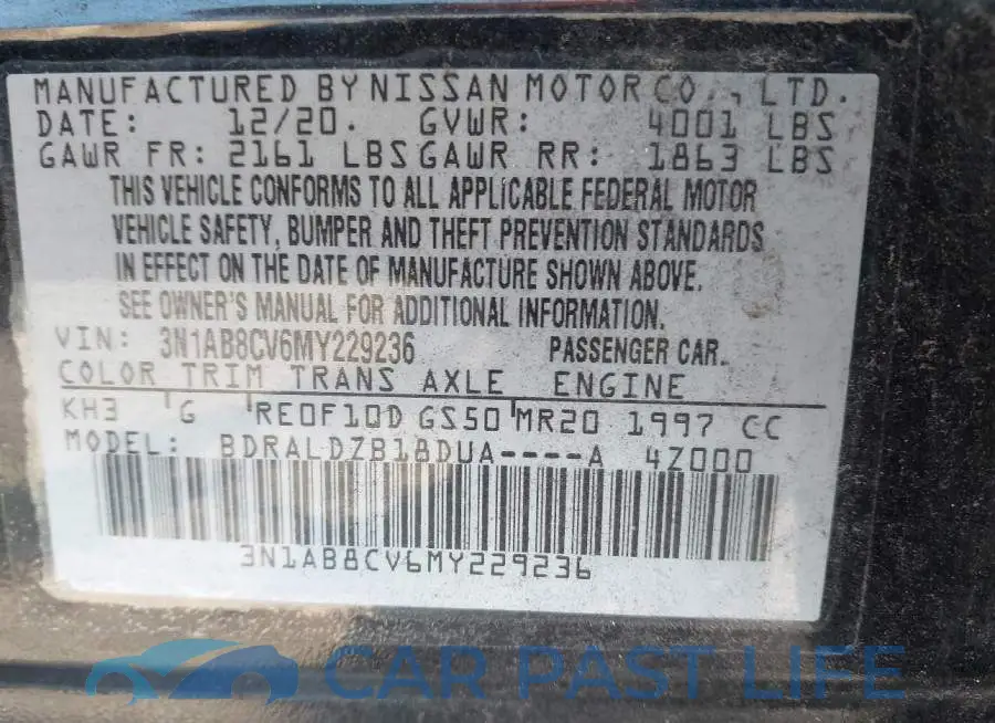 3N1AB8CV6MY229236# 9