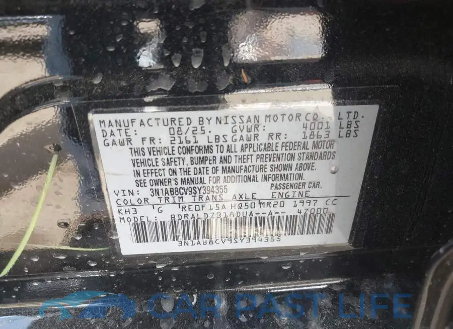 3N1AB8CV9SY394355# 9