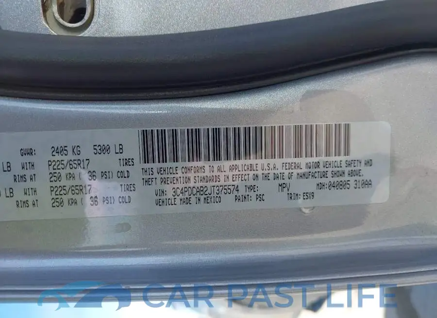 3C4PDCAB2JT375574# 9