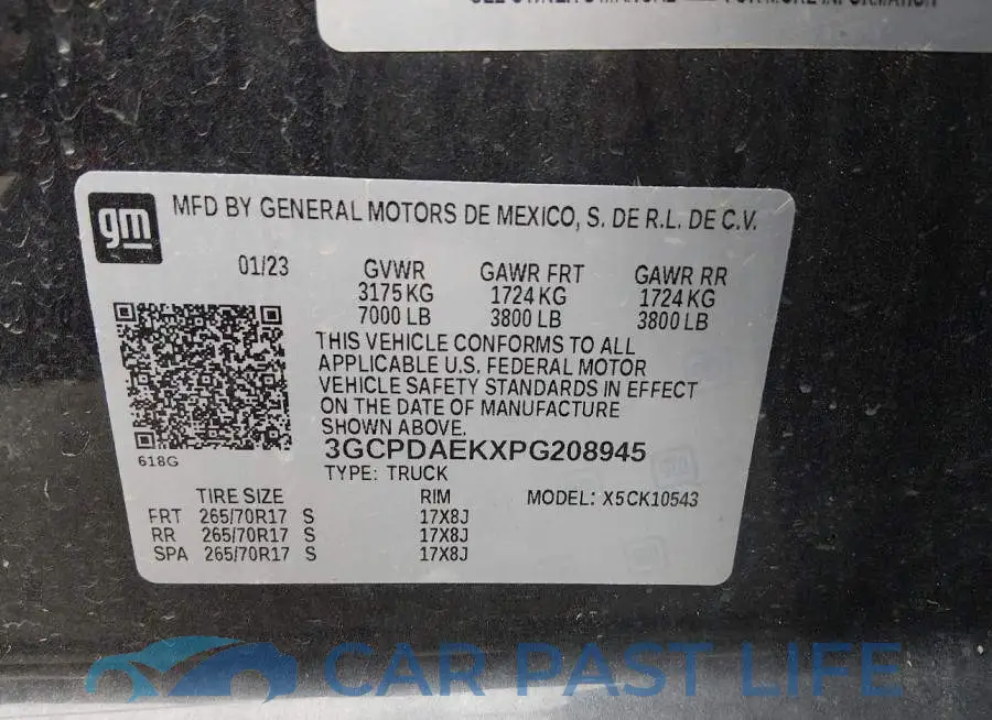 3GCPDAEKXPG208945# 9