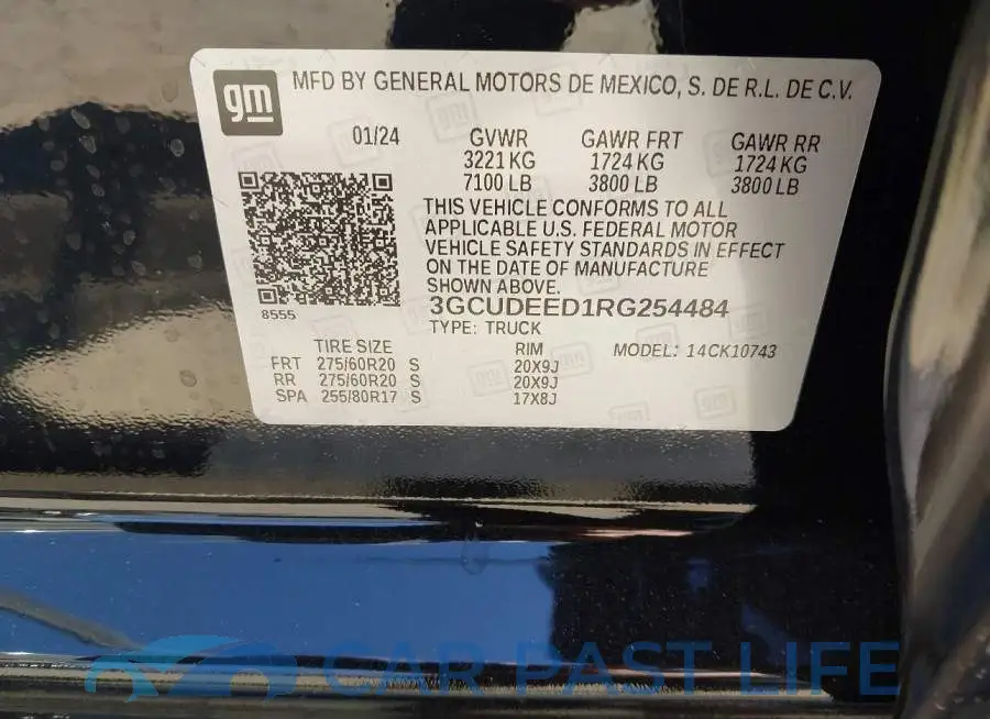 3GCUDEED1RG254484# 9