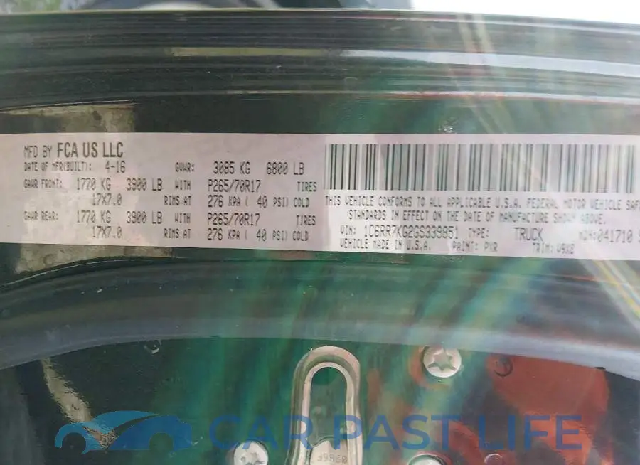 1C6RR7KG2GS339851# 9