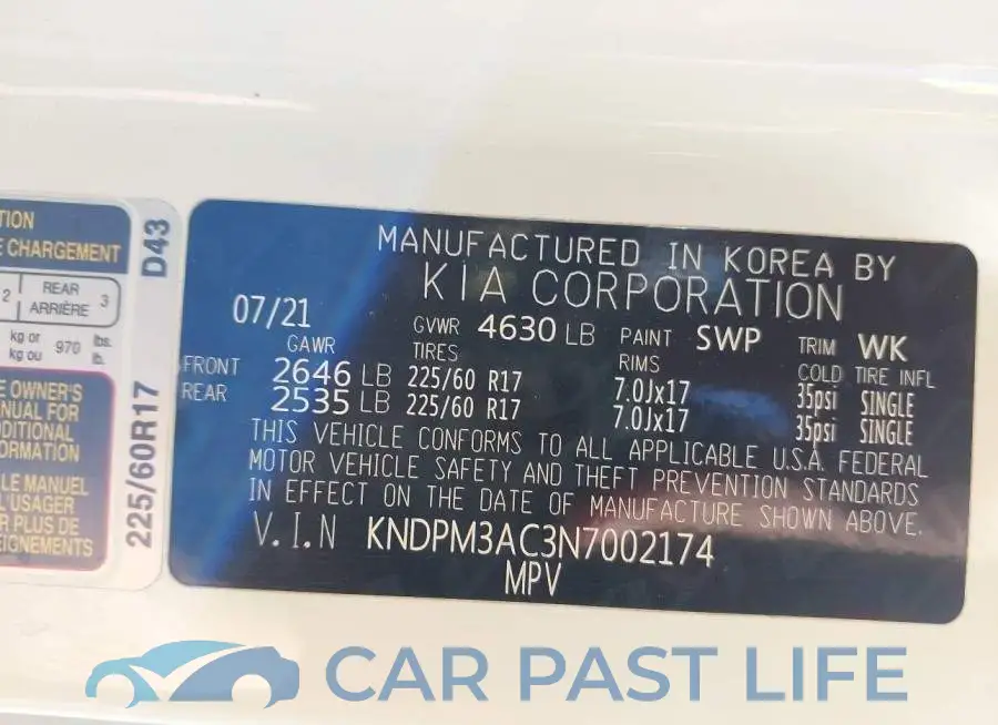 KNDPM3AC3N7002174# 9