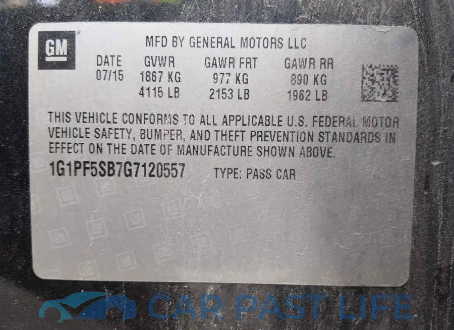 1G1PF5SB7G7120557# 9
