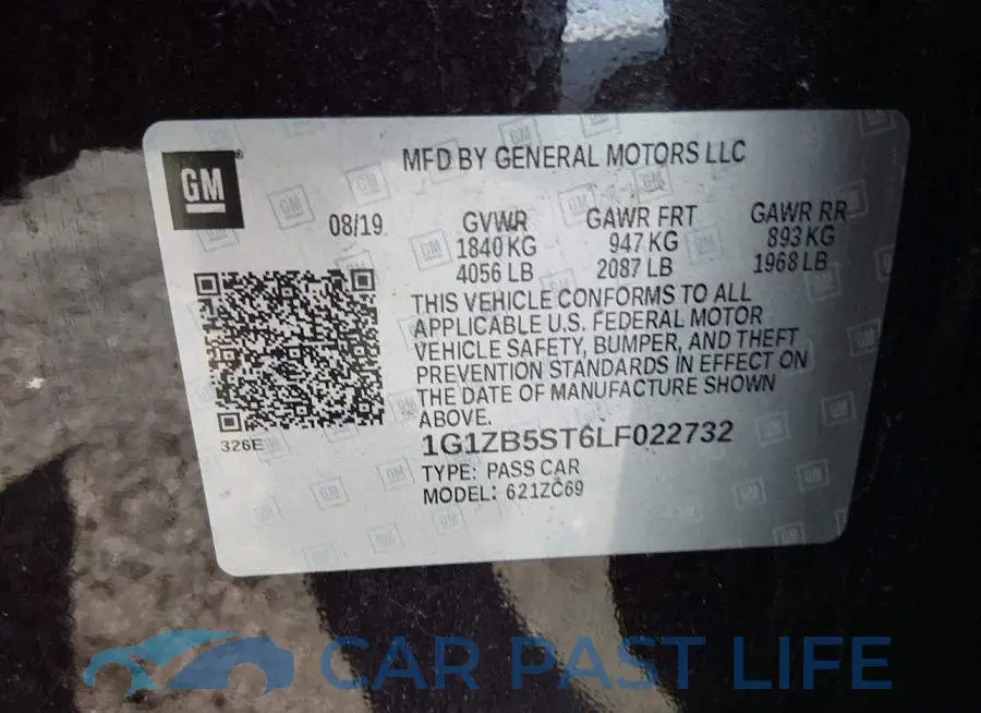 1G1ZB5ST6LF022732# 9