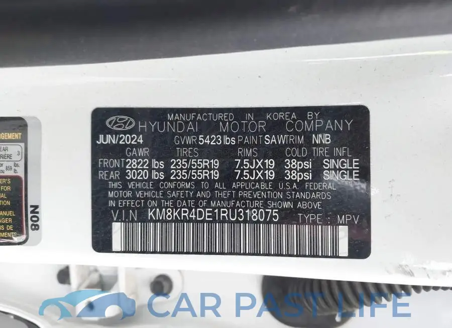 KM8KR4DE1RU318075# 9