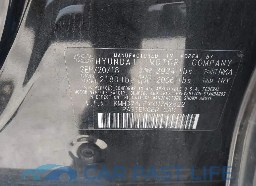 KMHD74LFXKU782822# 9