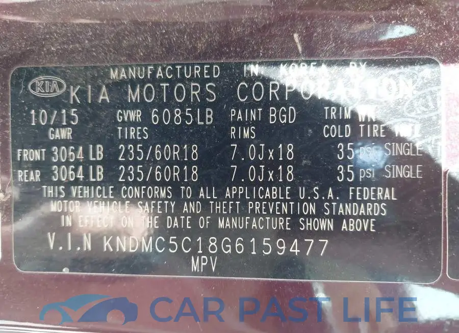 KNDMC5C18G6159477# 9