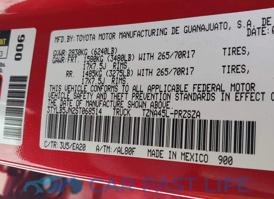 3TYLB5JN2ST068514# 9