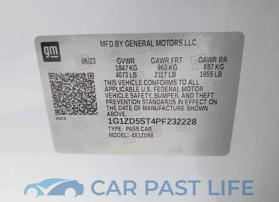 1G1ZD5ST4PF232228# 9