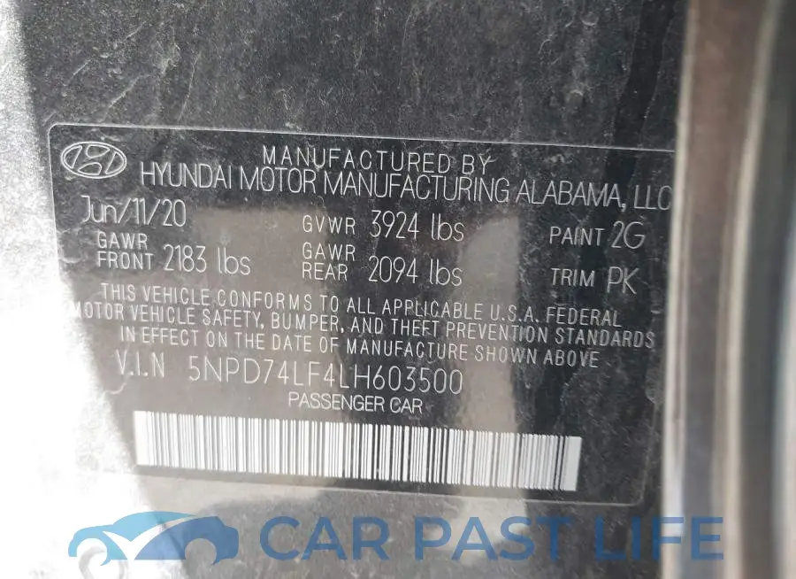 5NPD74LF4LH603500# 9