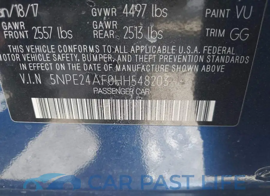 5NPE24AF0HH548203# 9