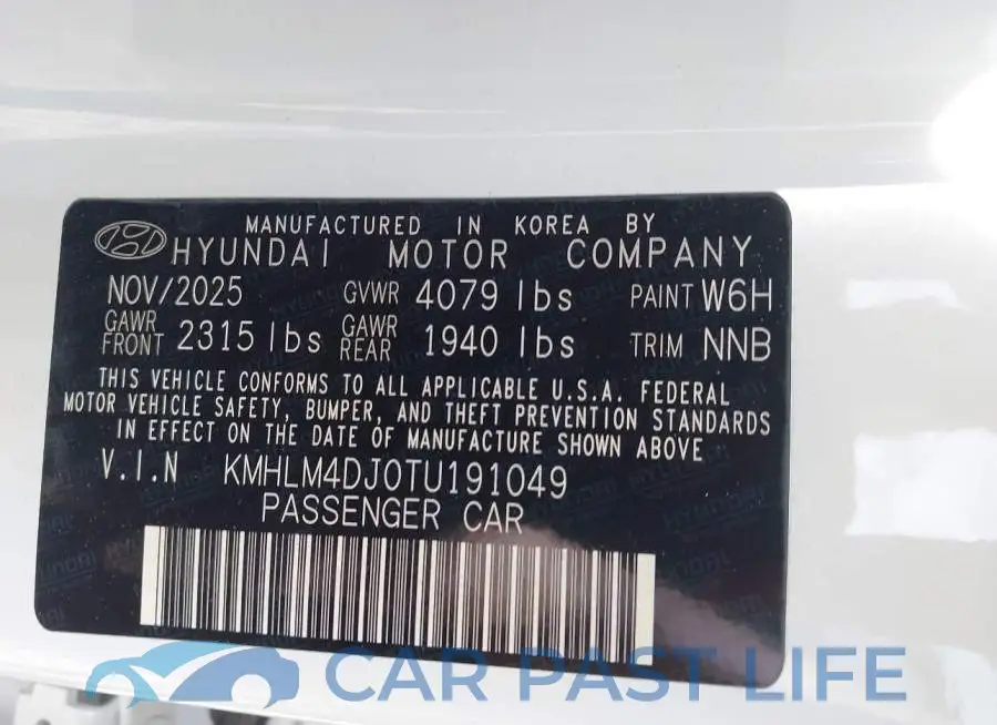 KMHLM4DJ0TU191049# 9