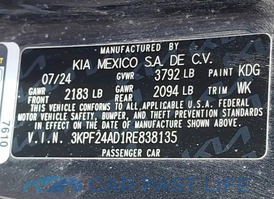 3KPF24AD1RE838135# 9