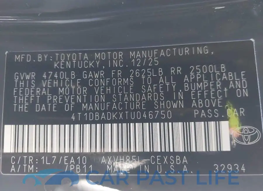4T1DBADKXTU046750# 9