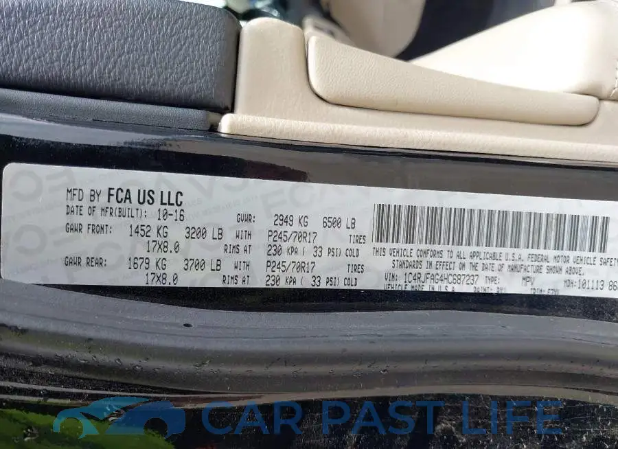1C4RJFAG4HC687237# 9
