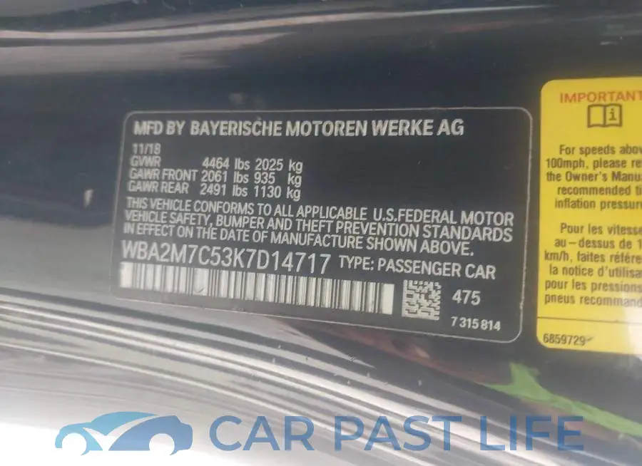 WBA2M7C53K7D14717# 9